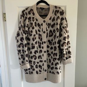 J.crew Leopard Cardigan